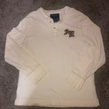 American Eagle Outfitters Shirts | American Eagle Men’s Long Sleeve Shirt Size Xxl | Color: Cream/Tan | Size: Xxl