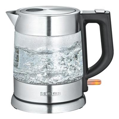 SEVERIN Glas-Wasserkocher »WK 3468« 1 Liter schwarz, 22.5x21x21 cm