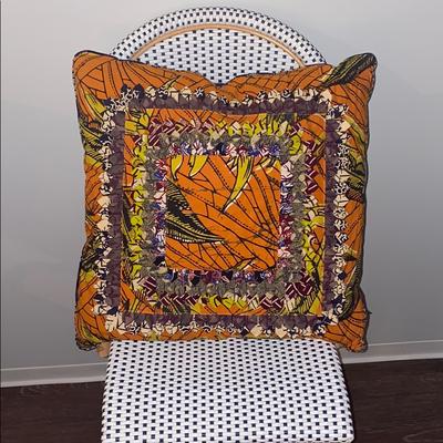 Anthropologie Other | Anthropologie Pillow. Like New. | Color: Orange/Purple | Size: Os