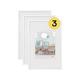 walther Design Picture Frame White 40 x 60 cm 3-Pack, New Lifestyle Plastic Frame KV460W3