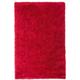 Tapis Shaggy Poil Long Rouge en Polyester et Coton pour Chambre ou Salon au Style Scandinave 140 x