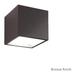 Modern Forms Bloc 5 Inch Tall 2 Light LED Outdoor Wall Light - WS-W9202-27-BZ