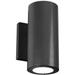 Modern Forms Vessel 7 Inch Tall 2 Light LED Outdoor Wall Light - WS-W9102-27-BK