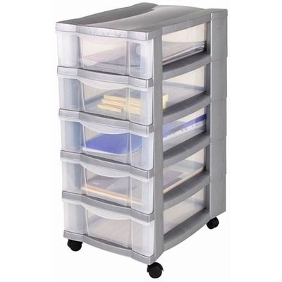 Schubladenschrank rollbar - Rollcontainer Ordnungshelfer Roll Schrank mit Rollen Image