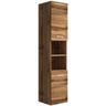 Badezimmer Schrank Paso 160cm Hochglanz Eiche – Regal Schrank Hochschrank Schrank Möbel Badschrank