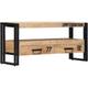 Meuble télé buffet tv télévision design pratique 100 cm bois massif de manguier - Bois