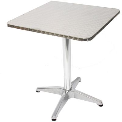 HHG - Alu-Bistrotisch Gartentisch H28, rechteckig, 60cm Image