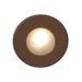 WAC LEDme 3 1/2" Circular Bronze Window LED Step Light