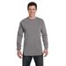 Comfort Colors C6014 Adult Heavyweight RS Long-Sleeve T-Shirt in Grey size XL | Cotton 6014, CC6014