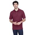 Devon & Jones D100 Men's Pima PiquÃ© Short-Sleeve Polo Shirt in Burgundy size Small | Cotton