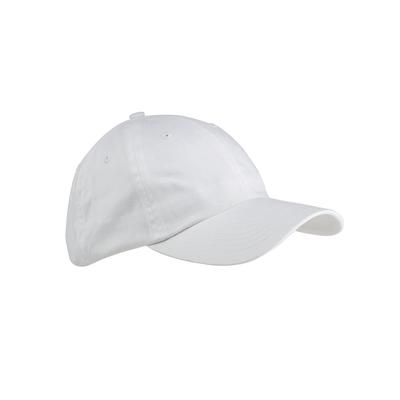 Big Accessories BX001Y Youth 6-Panel Brushed Twill Unstructured Cap in White | Cotton