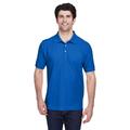 Devon & Jones D100 Men's Pima PiquÃ© Short-Sleeve Polo Shirt in French Blue size 2XL | Cotton