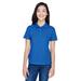 Harriton M200W Women's 6 oz. Ringspun Cotton PiquÃ© Short-Sleeve Polo Shirt in True Royal Blue size XL