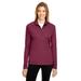 Team 365 TT31W Women's Zone Performance Quarter-Zip T-Shirt in Sport Maroon size 2XL | Polyester