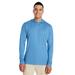 Team 365 TT41 Men's Zone Performance Hooded T-Shirt in Sport Light Blue size Medium | Polyester