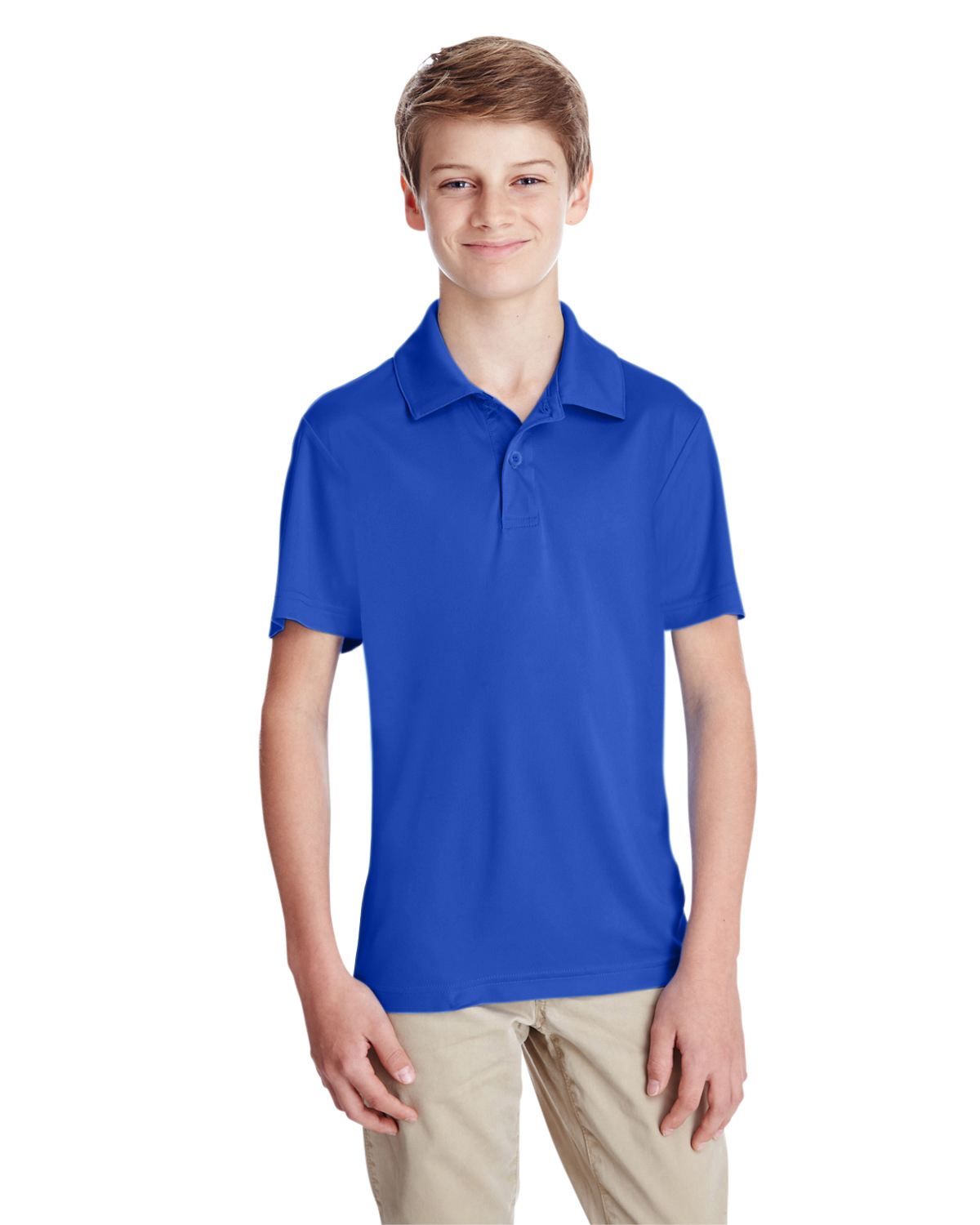 Team 365 TT51Y Youth Zone Performance Polo Shirt in Sport Royal Blue size Small | Polyester