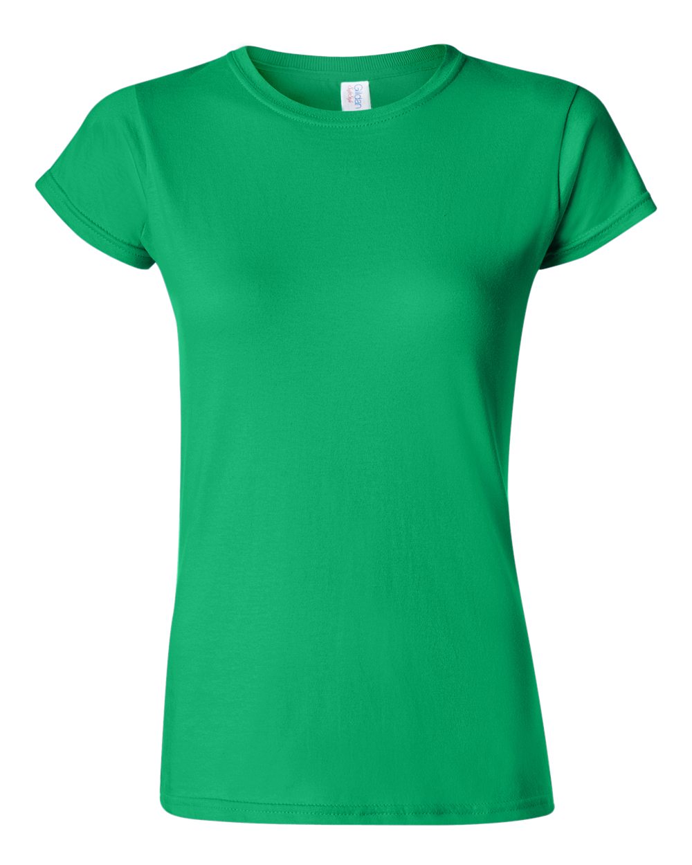 Gildan G640L Women's Softstyle Womenâ€™s T-Shirt in Irish Green size XL | Cotton 64000L