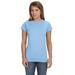 Gildan G640L Women's Softstyle Womenâ€™s T-Shirt in Light Blue size Medium | Cotton 64000L