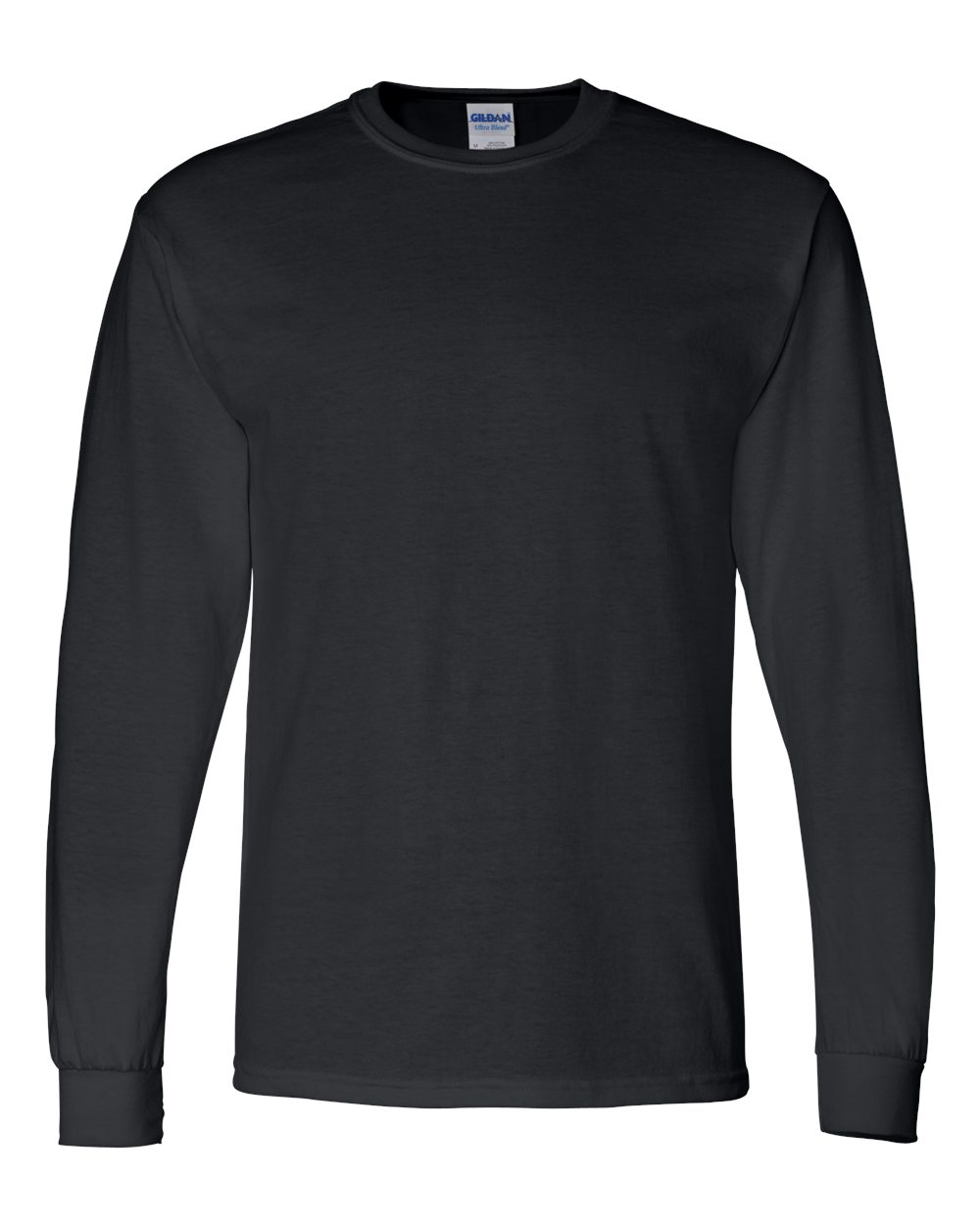 Gildan G840 Adult 50/50 Long-Sleeve T-Shirt in Black size XL | Cotton Polyester 8400, G8400