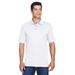 Harriton M200 Men's 6 oz. Ringspun Cotton PiquÃ© Short-Sleeve Polo Shirt in White size Medium