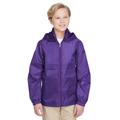 Team 365 TT73Y Youth Zone Protect Lightweight Jacket in Sport Purple size Small | Polyester