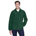 Harriton M990 Men's 8 oz. Full-Zip Fleece Jacket in Hunter size Small | Polyester