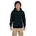 Hanes P473 Youth EcoSmart Pullover Hooded Sweatshirt in Black size Small | Cotton Polyester P470