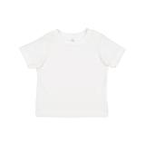 Rabbit Skins 3321 Toddler Fine Jersey T-Shirt in White size 5/6 | Cotton LA3321, RS3321