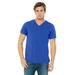 Bella + Canvas 3005 CVC Jersey V-Neck T-Shirt in True Royal Blue size 2XL | Cotton/Polyester Blend BC3655, BC3005CVC, 3655, 3005CVC, 3655C, B3005, BC3005