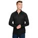 A4 N4268 Adult Daily Polyester 1/4 Zip T-Shirt in Black size Medium A4N4268