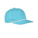 Big Accessories BA671 5-Panel Golf Cap in Turquoise/White | Cotton/Nylon Blend