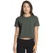 Next Level N5080 Women's Festival Cali Crop T-Shirt in Royal Blue Pine size Medium | Cotton/Polyester Blend 5080, NL5080