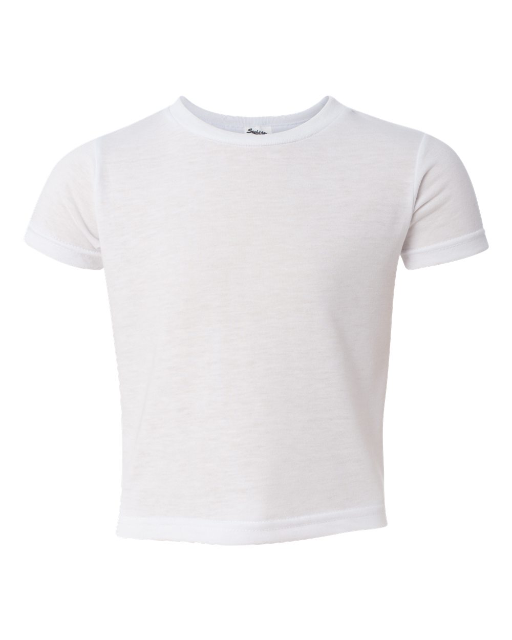 Sublivie 1310 Toddler Polyester Sublimation Top in White size 4T LA1310