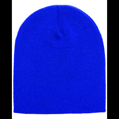 Yupoong 1500 Adult Knit Beanie Hat in Royal Blue 1500KC