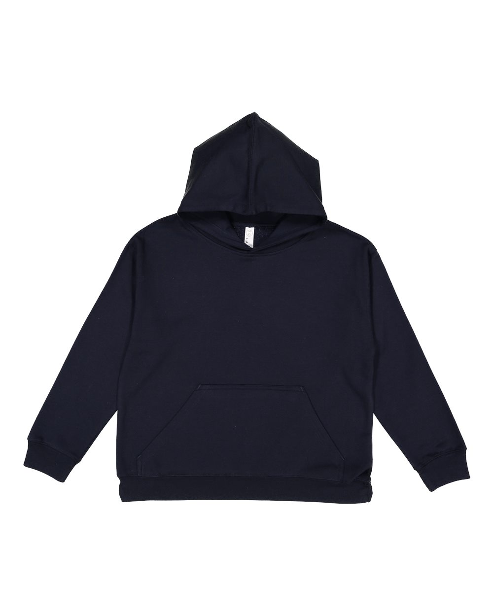 LAT 2296 Youth Fleece Hoodie Sweatshirt in Navy Blue size Large LA2296 - LAT