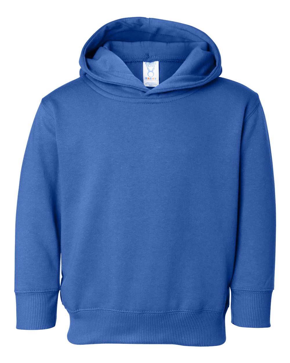 Rabbit Skins 3326 Toddler Pullover Fleece Hoodie in Royal Blue size 4 | Ringspun Cotton LA3326