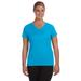 Augusta Sportswear 1790 Women's Wicking T-Shirt in Power Blue size 2XL | Polyester