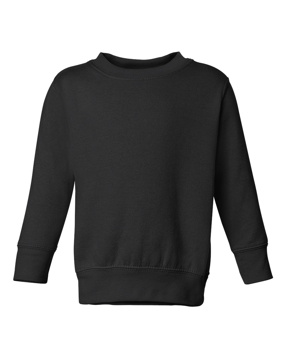 Rabbit Skins 3317 Toddler Crew Fleece Sweatshirt in Black size 2 LA3317