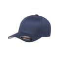 Flexfit 6277 Adult Wooly 6-Panel Cap in Navy Blue size Small/Medium
