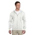 Jerzees 993 NuBlend Full-Zip Hooded Sweatshirt in White size 2XL | Cotton Polyester 993M, 993MR