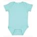 Rabbit Skins 4400 Infant Baby Rib Bodysuit in Chill size 18MOS | Ringspun Cotton LA4400, RS4400