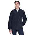 Harriton M990 Men's 8 oz. Full-Zip Fleece Jacket in Navy Blue size 6XL | Polyester