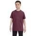 Jerzees 29B Youth Dri-Power 50/50 Cotton/Poly T-Shirt in Vintage Heather Maroon size Small | Cotton Polyester 29BR