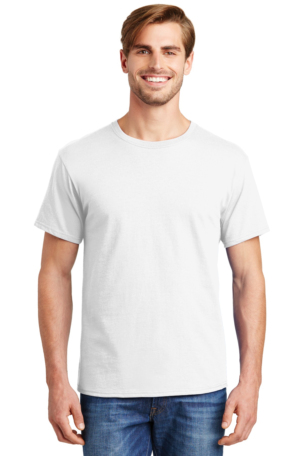 Hanes 5280 Adult Essential Short Sleeve T-Shirt in White size XL | Cotton