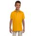 Jerzees 437Y Youth 5.6 oz. SpotShield Jersey Polo Shirt in Gold size Large 437YR