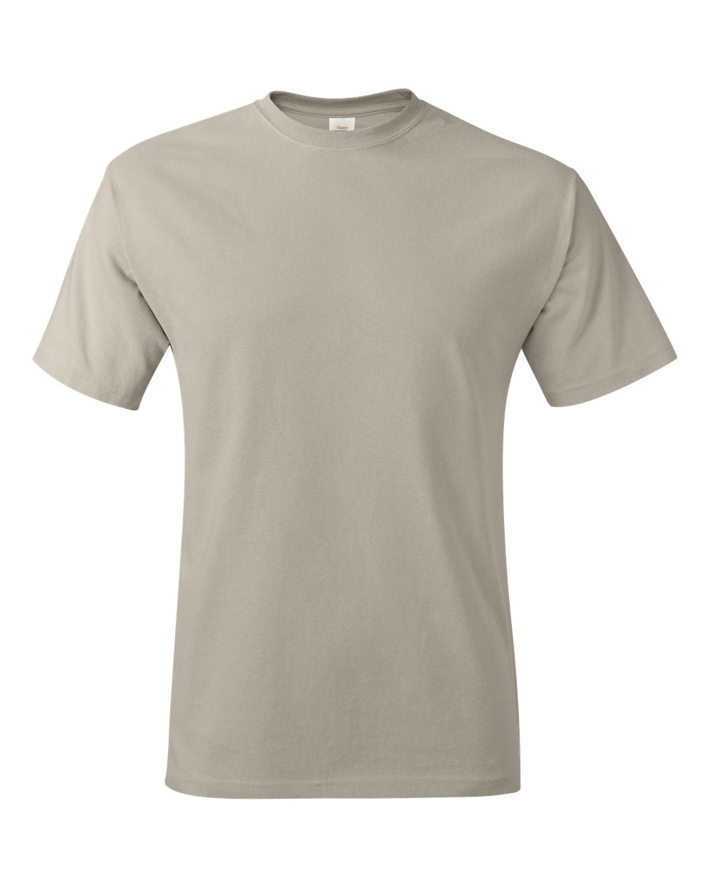 Hanes 5250T Men's Authentic-T T-Shirt in Sand size Large | Cotton 5250