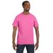 Hanes 5250T Men's Authentic-T T-Shirt in Pink size Small | Cotton 5250