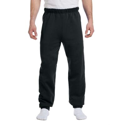 Jerzees 973 Adult NuBlend Fleece Sweatpants in Black size 2XL | Cotton Polyester 973M, 973MR