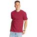 Hanes 5180 Beefy-T-Shirt - Cotton T-Shirt in Heather Red size Large