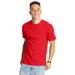 Hanes 5180 Beefy-T-Shirt - Cotton T-Shirt in Red size Small